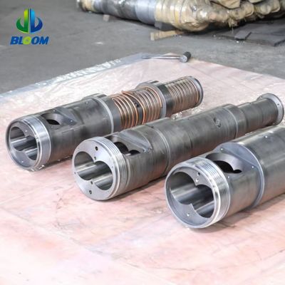Ποιότητα  High-Accuracy 38CrMoAlA Conical Twin Screw Barrel for Progressive Compression in Plastic and Rubber Extrusion εργοστάσιο