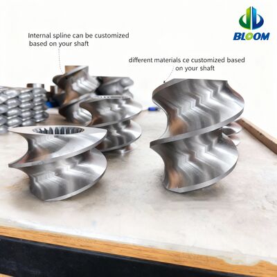 Ποιότητα  Wear and Corrosion Resistant Twin Screw Extruder Parts with Customized Specifications and High Torque Capacity εργοστάσιο