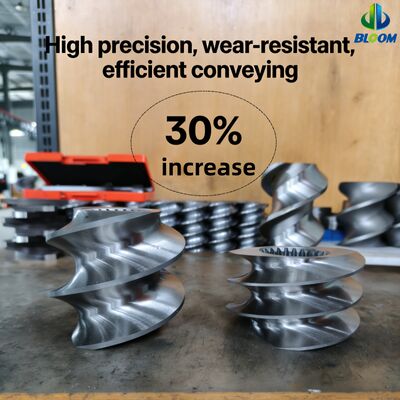 Ποιότητα  Customized Wear and Corrosion Resistant Bimetallic Screw Segments for Twin Screw Extruder Parts with High Torque Capacity εργοστάσιο