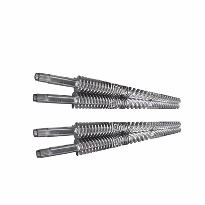 38CrMoAlA Nitrided 51/105 65/132 80/156 δίδυμο βαρέλι βιδών για τον πλαστικό εξωθητή