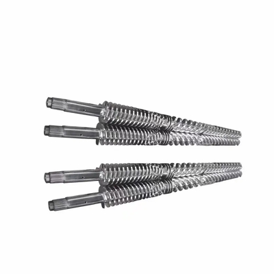 51/105 βαρέλι 65/132 80/156 βιδών Nitrided κωνικό δίδυμο για τη μηχανή εξωθητών