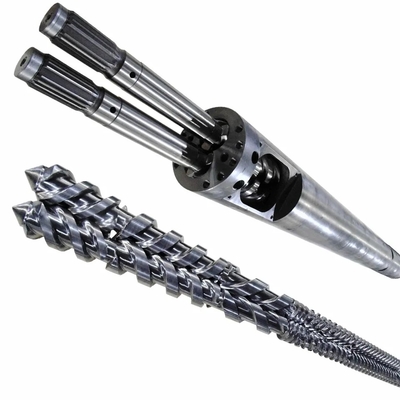WPC PVC PE Industry / Extruder Bimetallic Nitride Κωνικές δίδυμες βίδες και βαρέλια