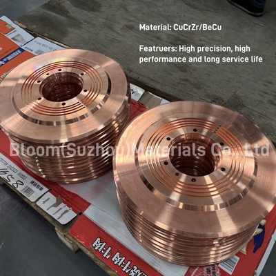 Τροχός συγκόλλησης ραφής από κράμα CuCrZr για συγκόλληση αντίστασης