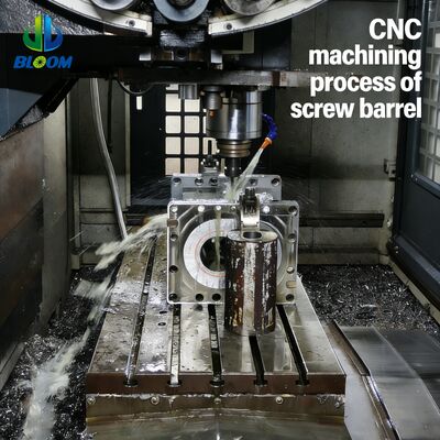 Βίδες και βαρέλια εξωθητήρα από διμεταλλικό κράμα νικελίου με αντοχή στη φθορά και ανοχή σε υψηλές θερμοκρασίες για εξωθητήρα πλαστικού PP Pet PVC ABS