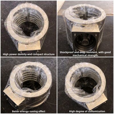 Θερμαντήρας ζώνης χύτευσης αλουμινίου με υψηλή θερμική απόδοση, ομοιόμορφη κατανομή θερμότητας και ανθεκτική κατασκευή για πλαστικά μηχανήματα