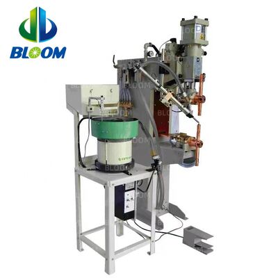 Μηχανή συγκόλλησης σημείων αυτοματοποιημένης αντίστασης 100KVA με τροφοδοσία νιφάδων