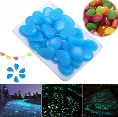Φωτεινές πέτρες κήπων 100PCS DIY για τις διαβάσεις πεζών χορτοταπήτων ναυπηγείων